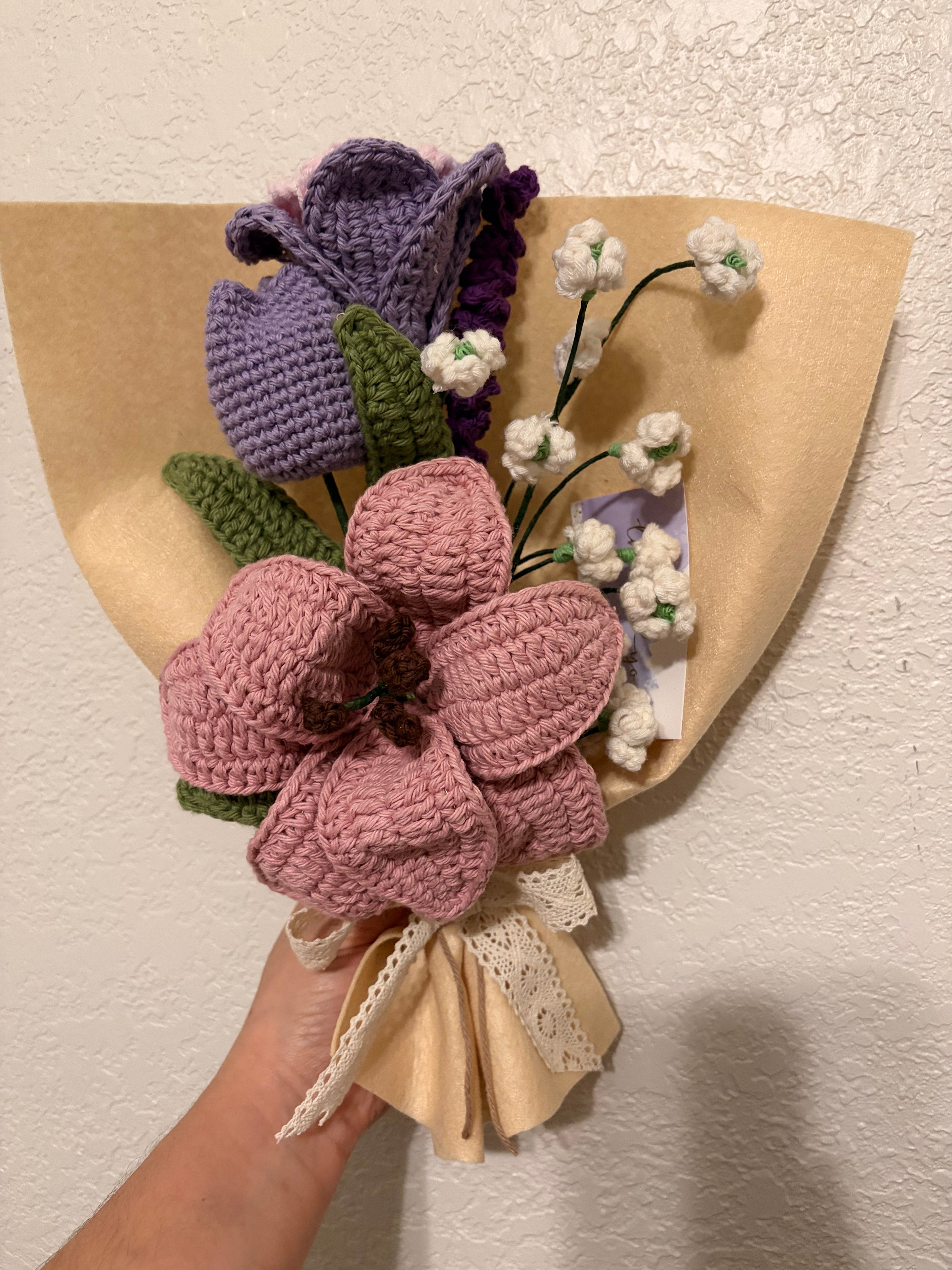 Bouquet Flores a Crochet *Regalo Eterno