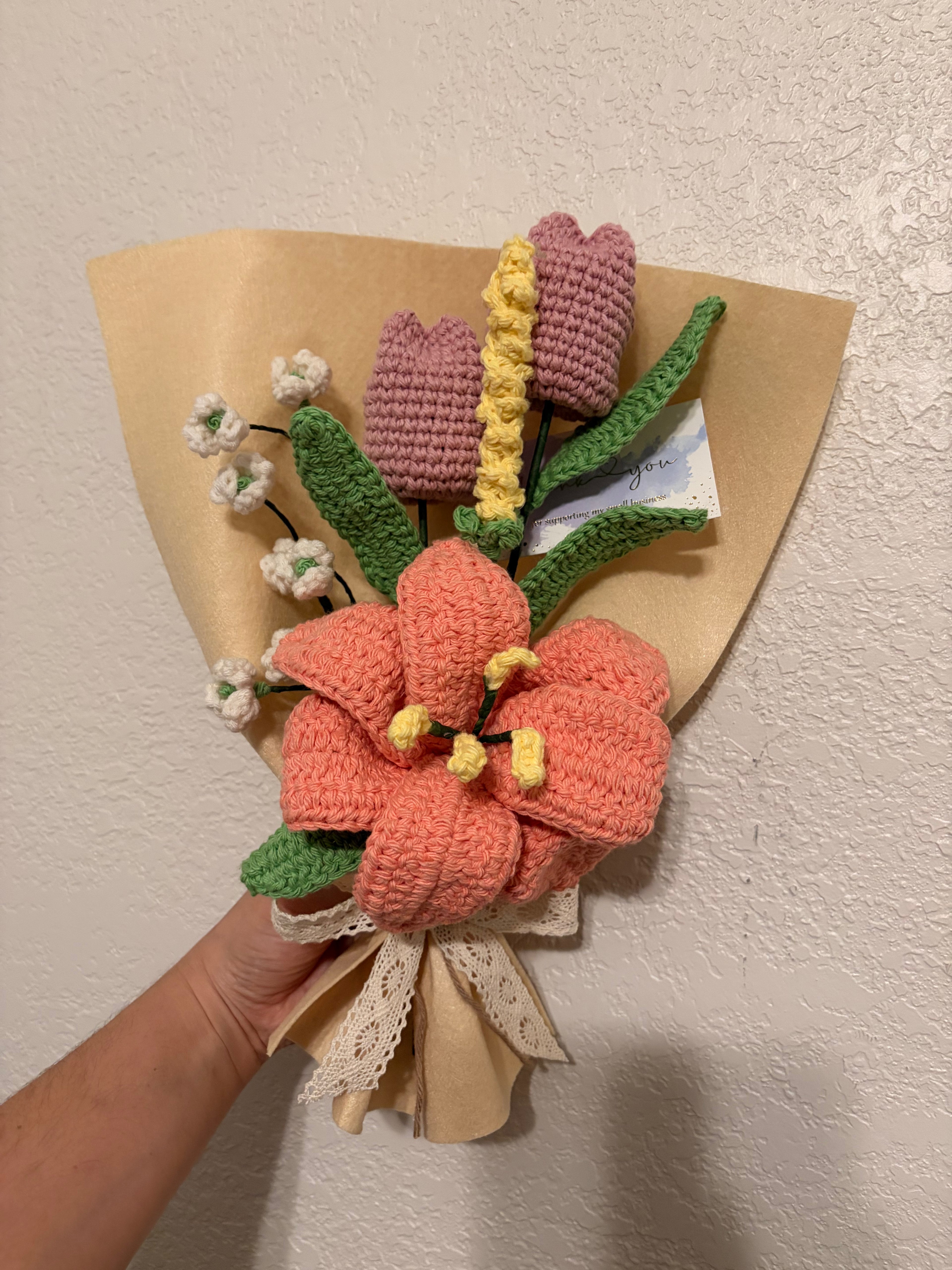 Bouquet Lili Coral/ Flor eterna