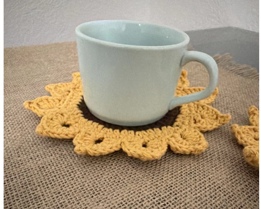 PORTA TAZA GIRASOL/Juego de 4