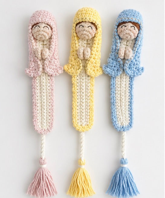 Separador Virgen María de Crochet